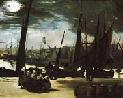 Edouard Manet Moonlight over the Port of Boulogne oil painting picture wholesale